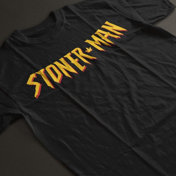 Retro 90s Spider Man Funny Weed Parody Shirt. Black. Multiple Sizes. Fast Ship - Picture 1 of 1